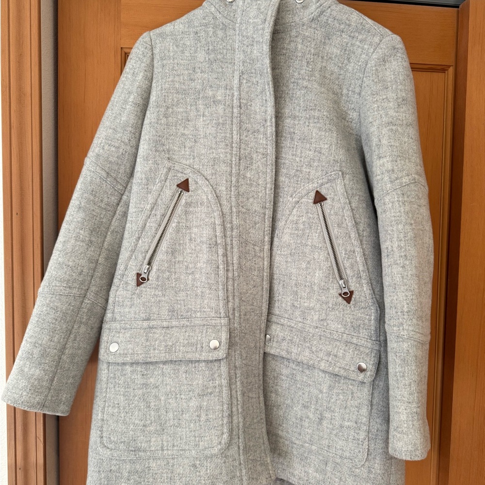 J. Crew Women's Chateau Coat Gray